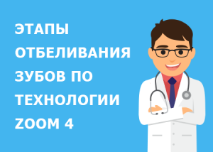 Этапы отбеливания зубов по технологии ZOOM 4